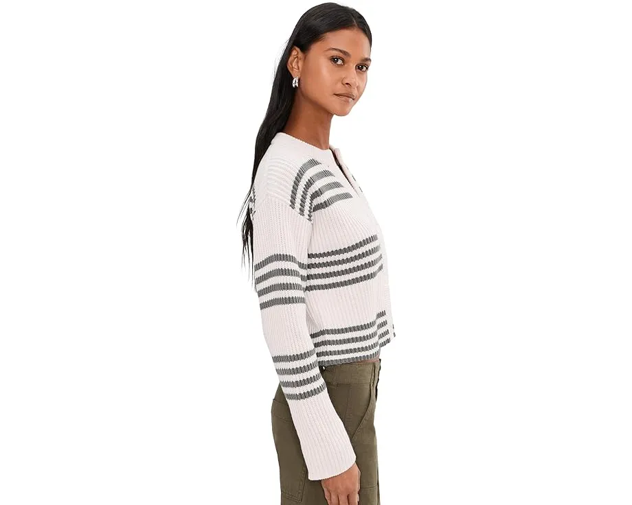 Кардиган Alexandra Stripe Cardigan в полоску с V-образным вырезом