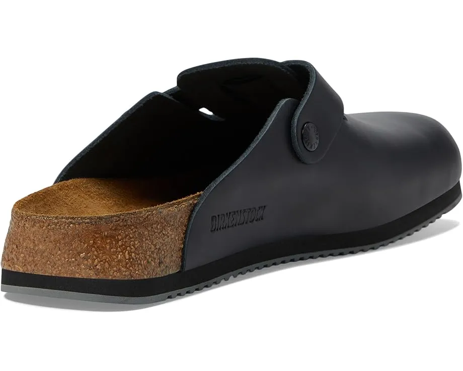 Клоги Birkenstock Boston Super Grip с противоскользящей подошвой и пробковой стелькой