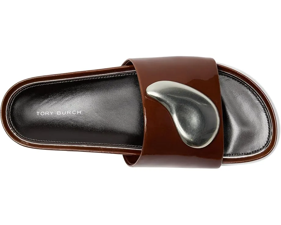 Сланцы Tory Burch Patos на платформе с металлической фурнитурой