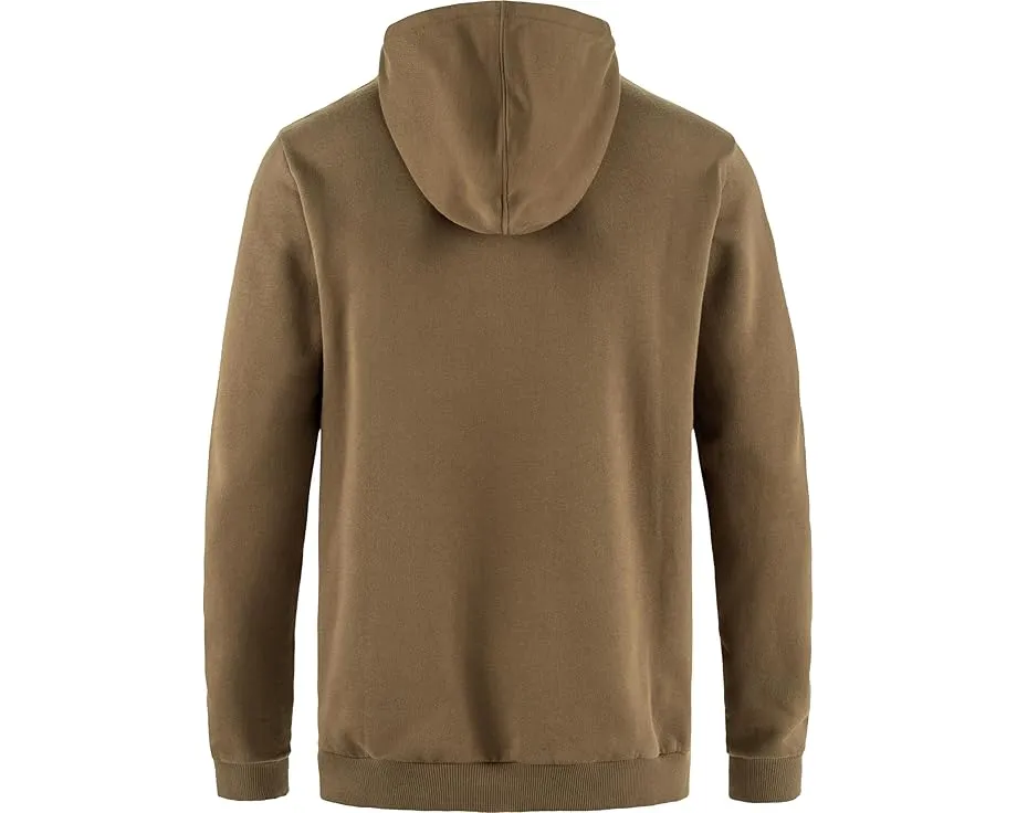 Толстовка Fjällräven Logo с капюшоном из мягкого хлопка