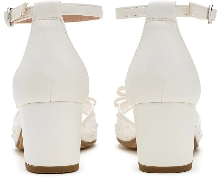 Steve Madden Adia детские сандалии для девочек с жемчужной отделкой и бантом