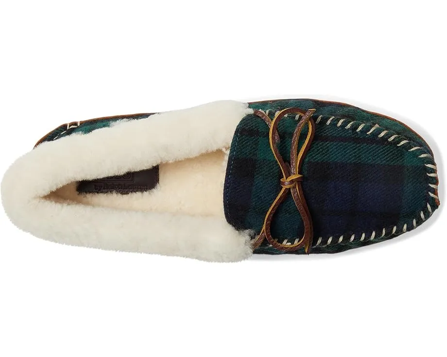 Домашние тапочки Yarmond с натуральной овчиной и кожаной подошвой Polo Ralph Lauren