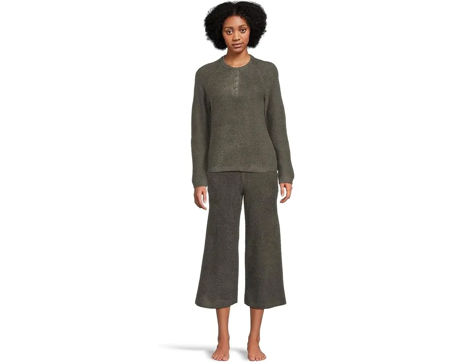 Кроп-брюки Barefoot Dreams CozyChic Lite Textured с узором и карманами