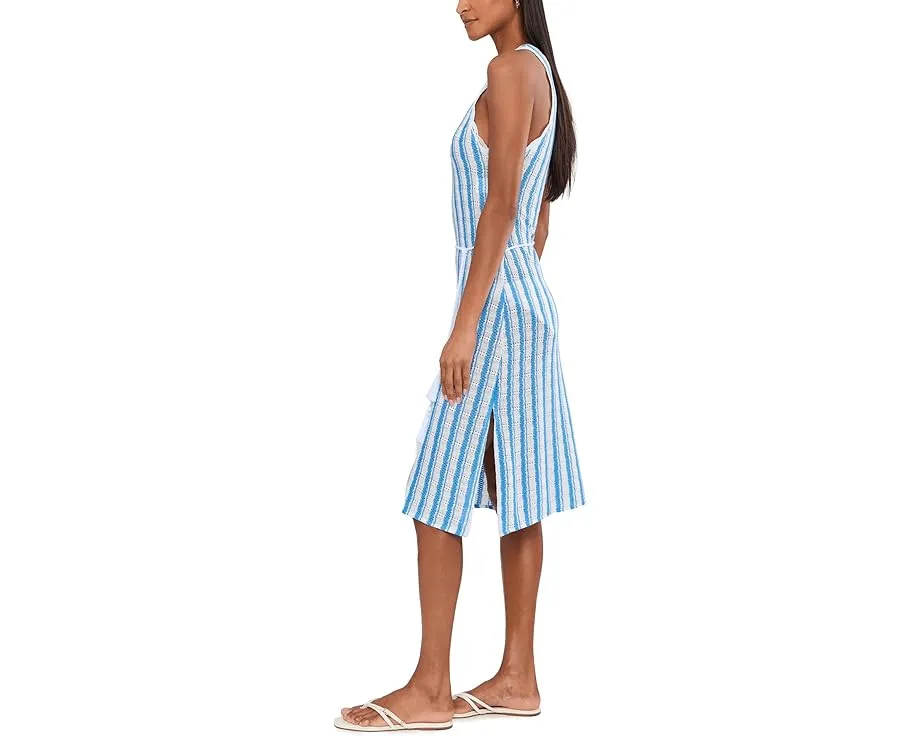Beachy High Neck Crochet Lace Belter Dress