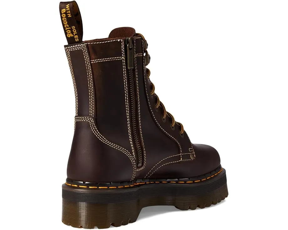 Ботинки Dr. Martens Jadon Arc на платформе с молнией и шнуровкой