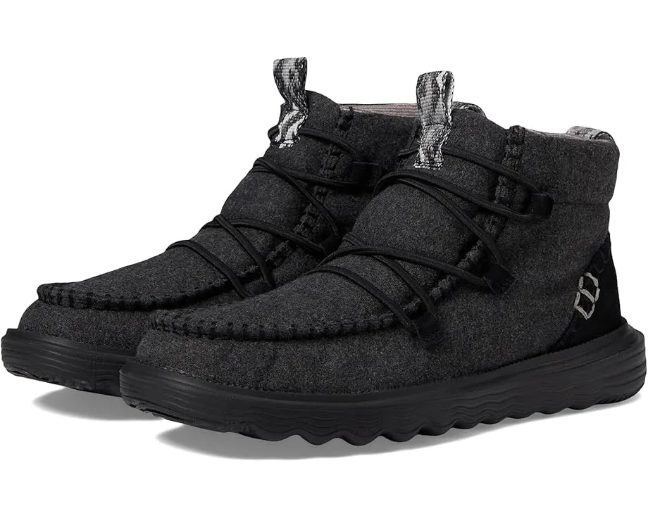 Ботинки Hey Dude Reyes Wool из водонепроницаемой кожи на шнуровке