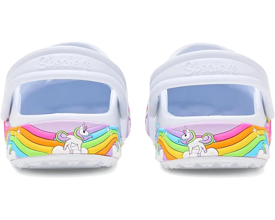 Детские сабо SKECHERS KIDS Summer Scene-Rainbow Wish с регулируемым ремешком