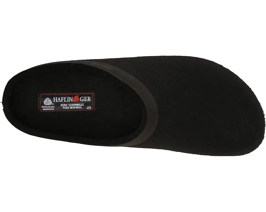 Клоги Haflinger GZL Leather Trim Grizzly с кожаной окантовкой