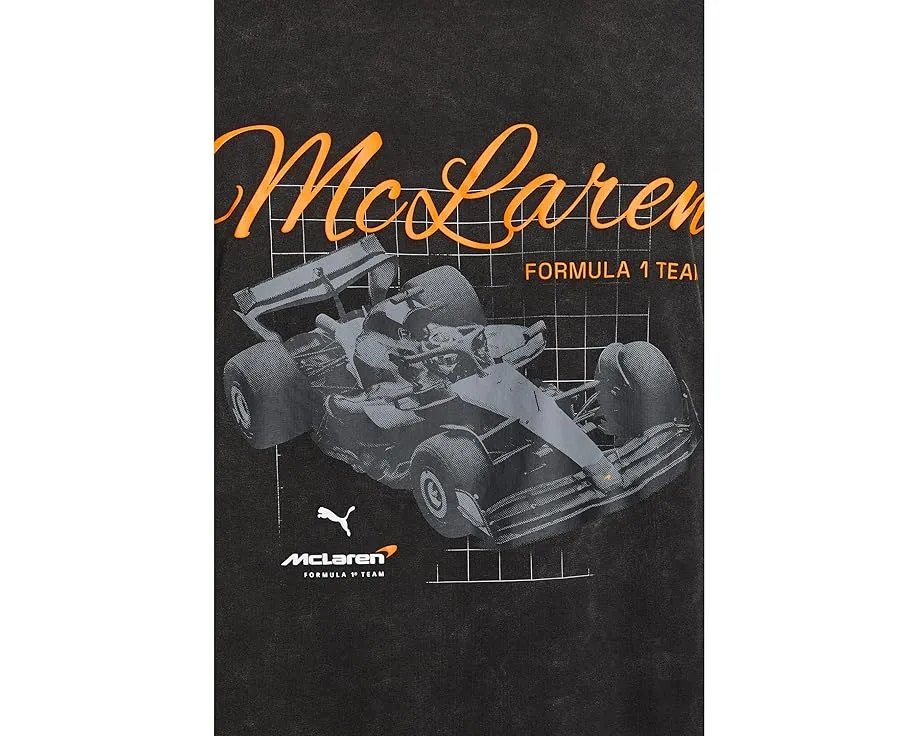 Футболка PUMA McLaren Racing Graphic 2.0 с принтом болида F1 из переработанного хлопка