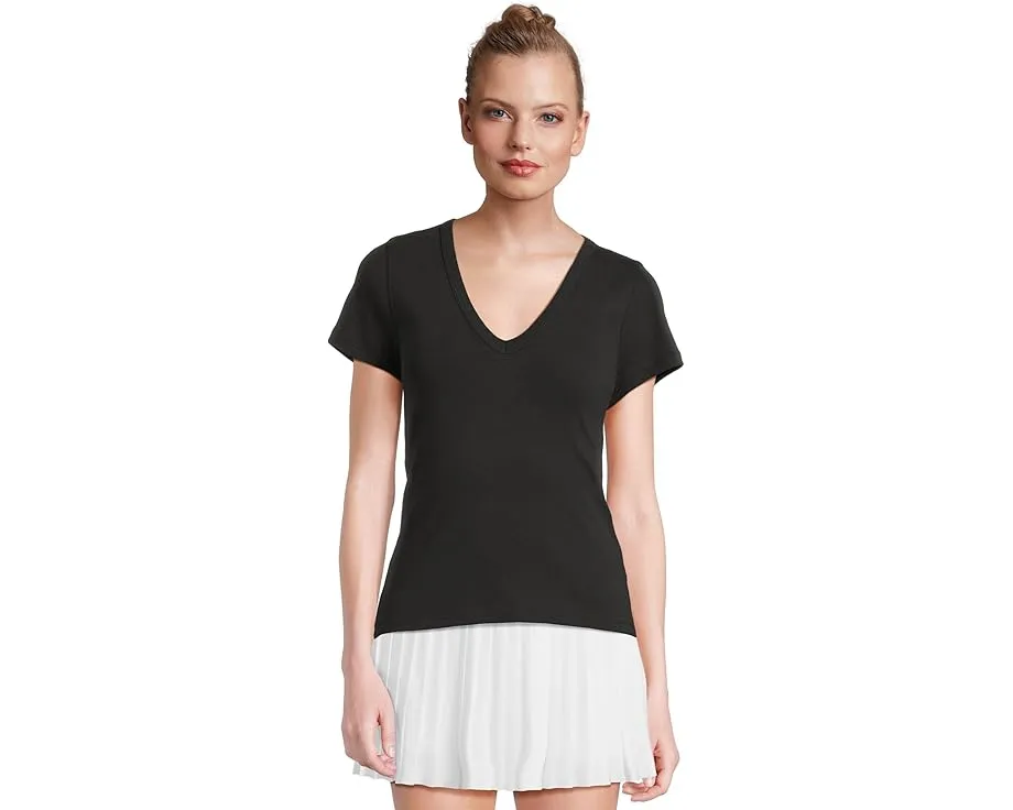 Lilla P Топ с V-образным вырезом из мягкой пима-модала для повседневной носки