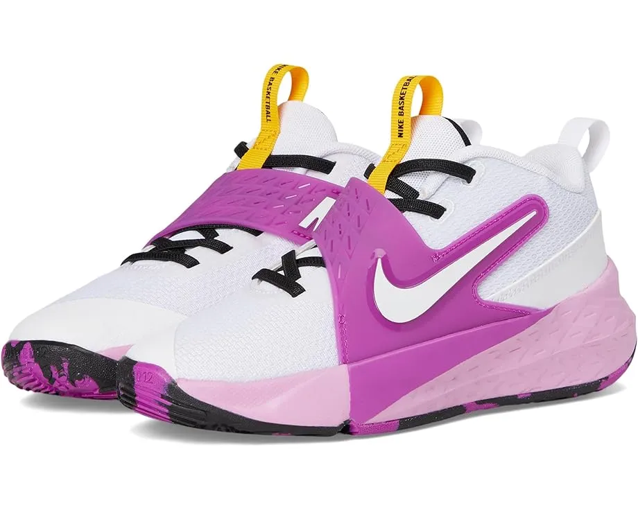 Баскетбольные кроссовки Nike Kids Team Hustle D 12 с эластичными шнурками