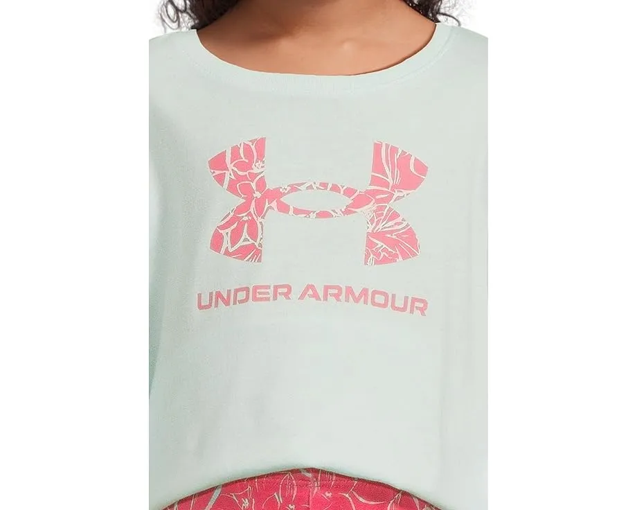 Комплект Printed LS Leggings с футболкой из хлопка Under Armour Kids