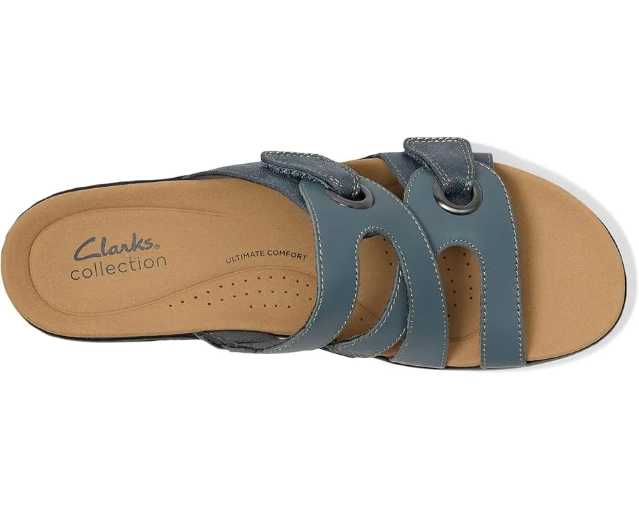 Сандалии Clarks Merliah 2 Cove на клиновидной подошве с застежками на липучках