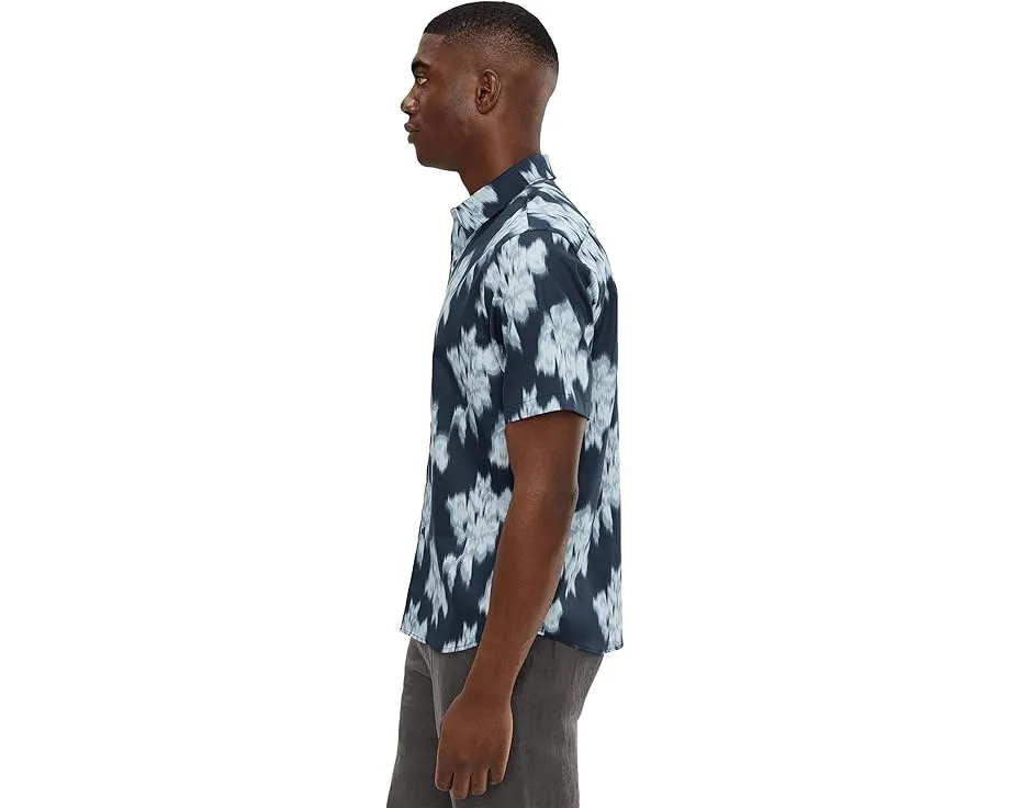 Рубашка Vince с коротким рукавом и принтом в виде размытых роз