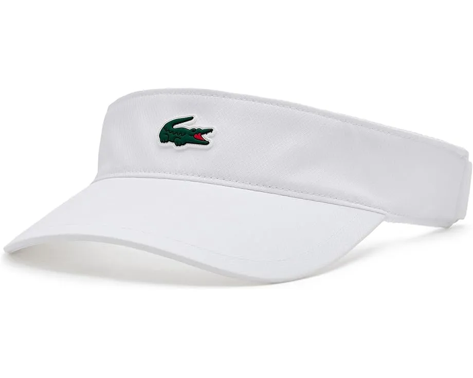 Спортивный козырек Lacoste из тафты с влагоотводящей подкладкой
