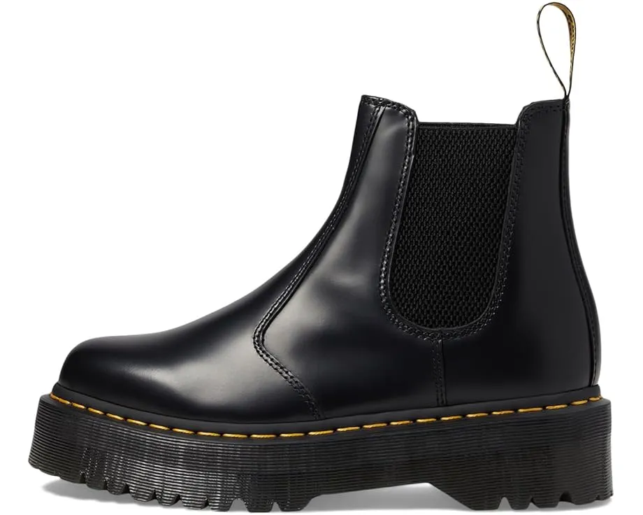 Челси-ботфорты Dr. Martens 2976 Quad Smooth Leather Platform на высокой подошве