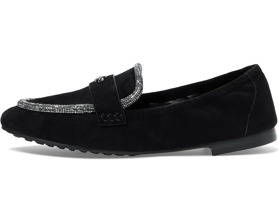 Лоферы Tory Burch Ballet из замши с деталью Double T