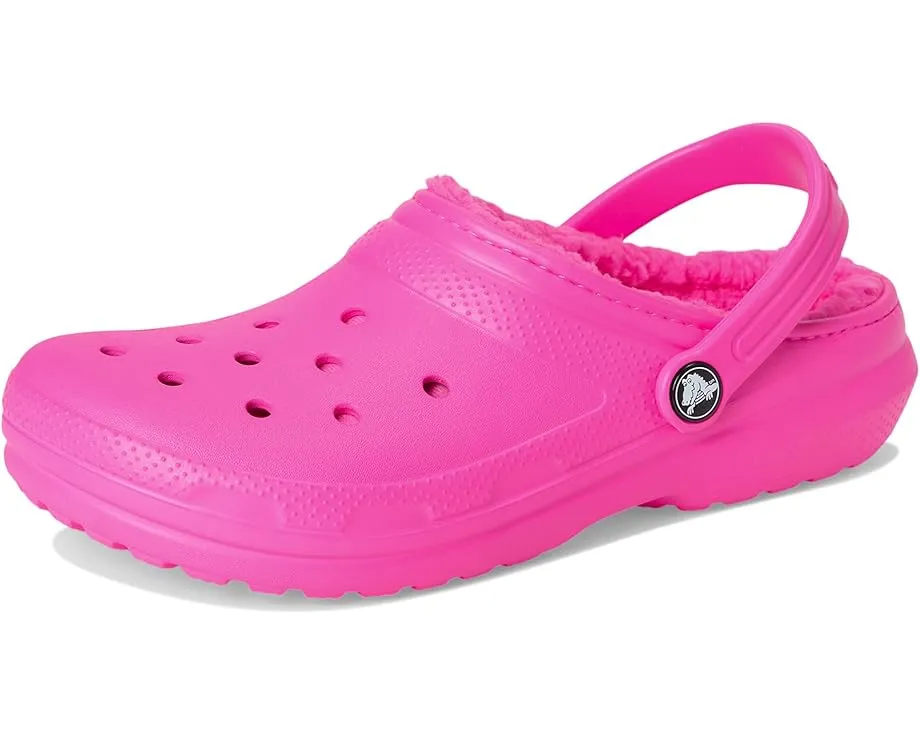 Crocs Classic Lined Clog детские утепленные сабо с искусственным мехом
