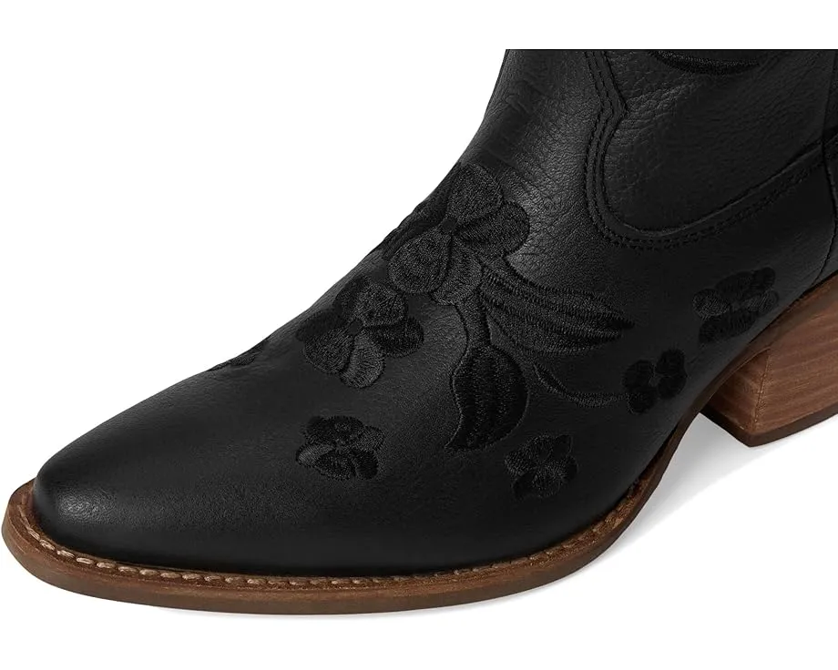 Сапоги Dingo Love Bug с цветочной вышивкой и квадратным каблуком