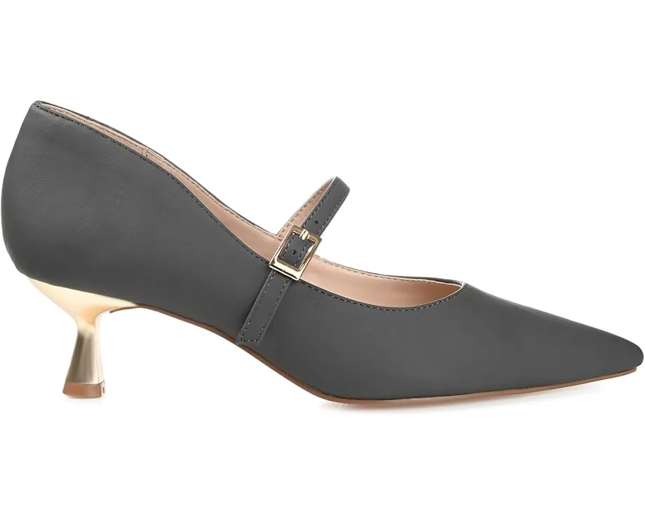 Туфли-лодочки Journee Collection Manza с острым носком и ремешком на щиколотке