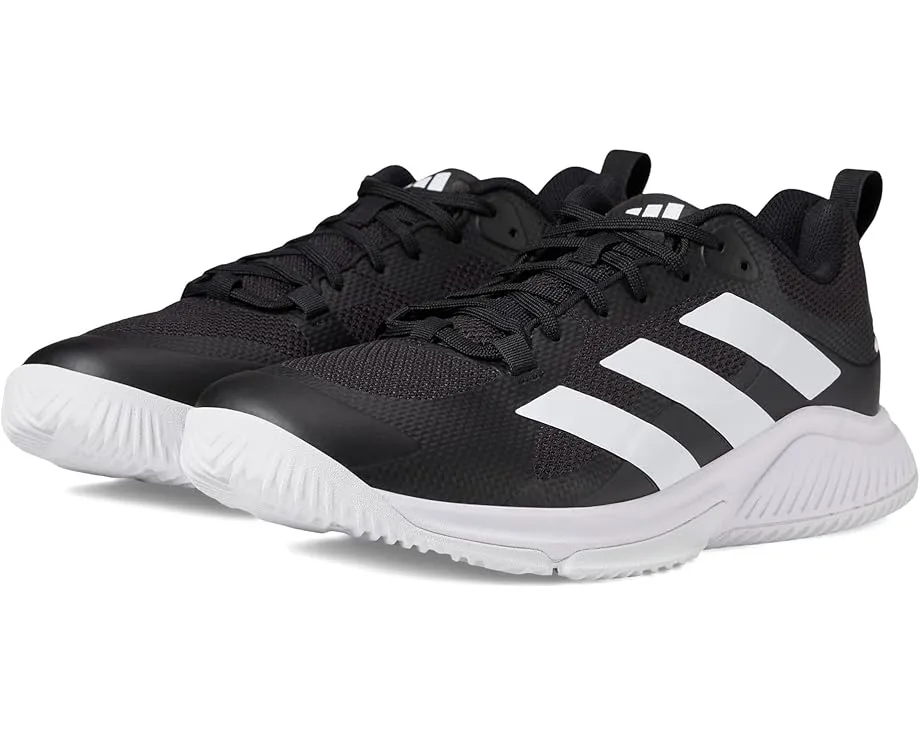 Кроссовки Adidas Court Team Bounce 2.0 с текстильным верхом и фирменными полосками