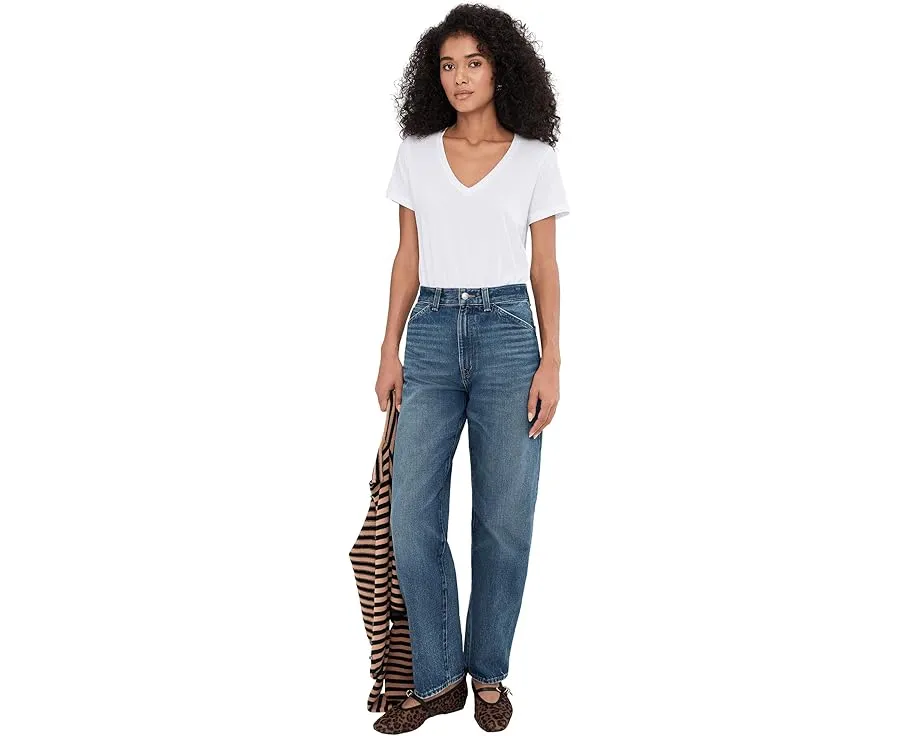 Джинсы Madewell Balloon Jean с высокой посадкой и широкими штанинами в цвете Greendale Wash