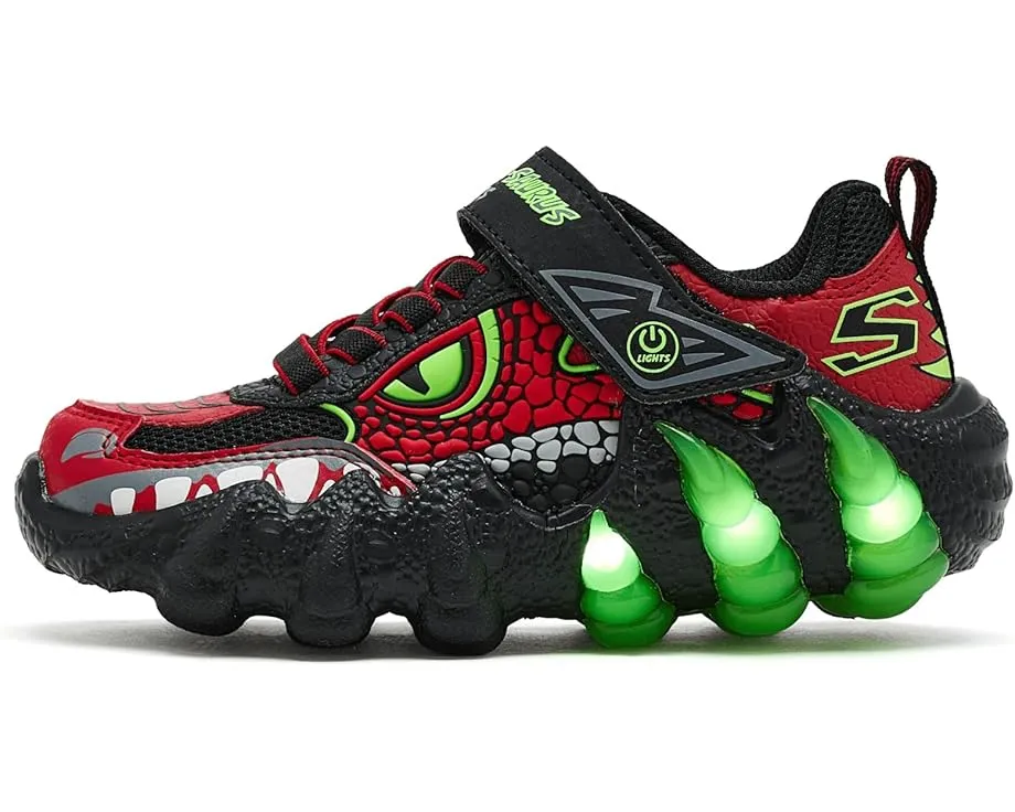 Детские светящиеся кроссовки Skechers Skech-O-Saurus Lights 2.0 с дизайном динозавра