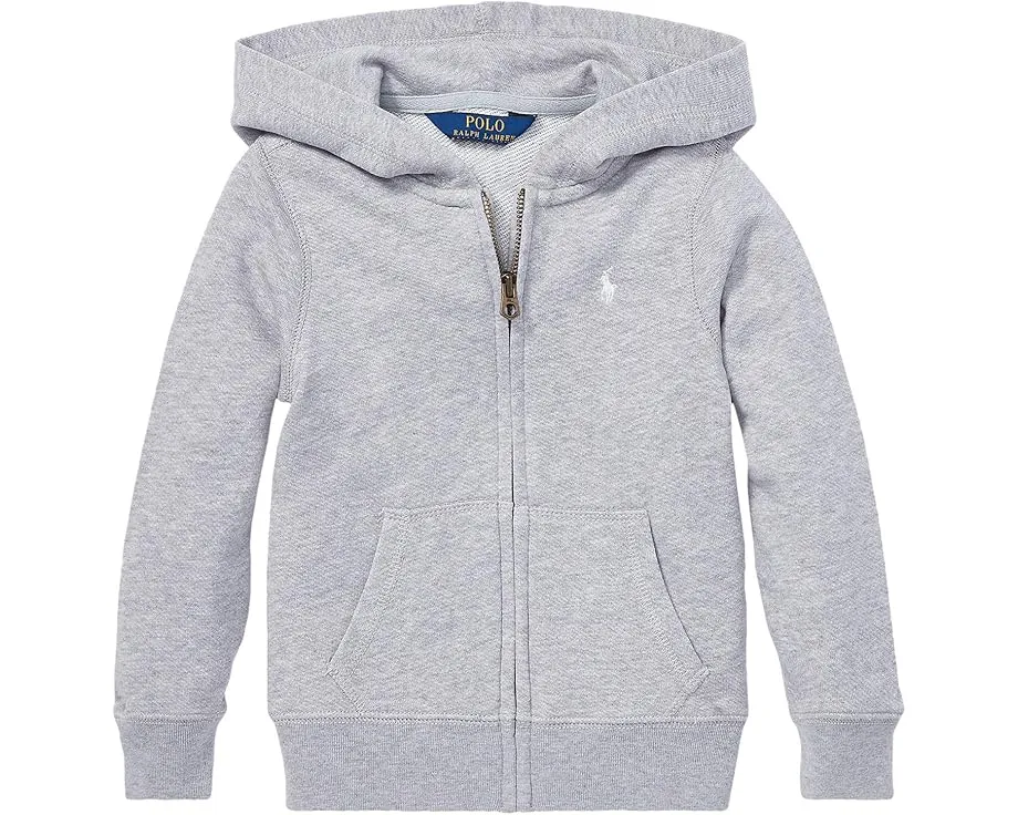 Детское худи Polo Ralph Lauren Kids из мягкого флиса с капюшоном