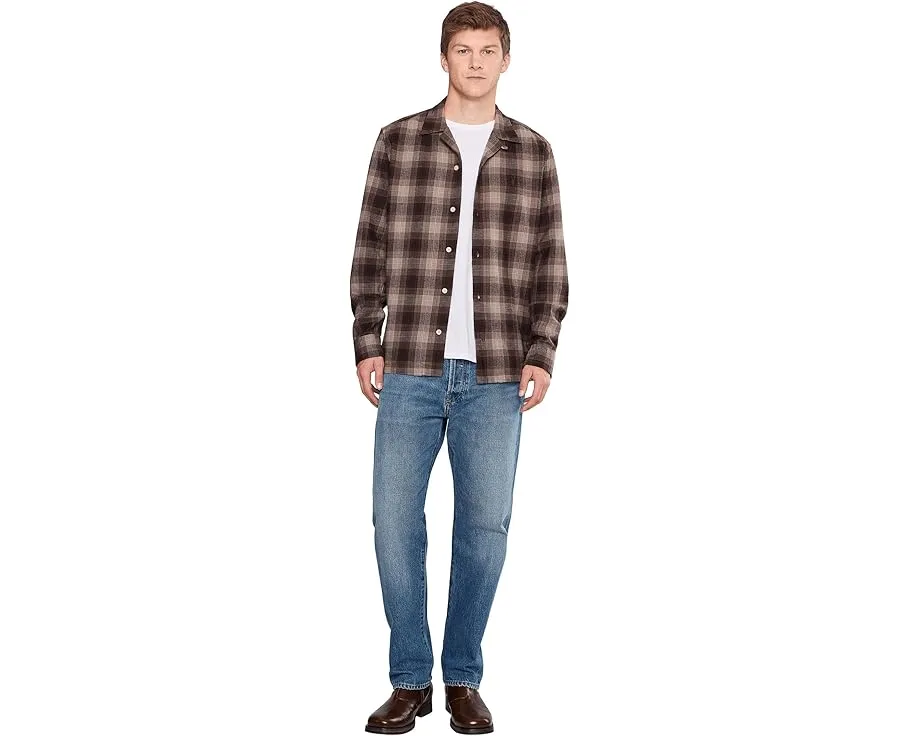 Рубашка AllSaints Iniko с длинным рукавом в клетку и вышивкой