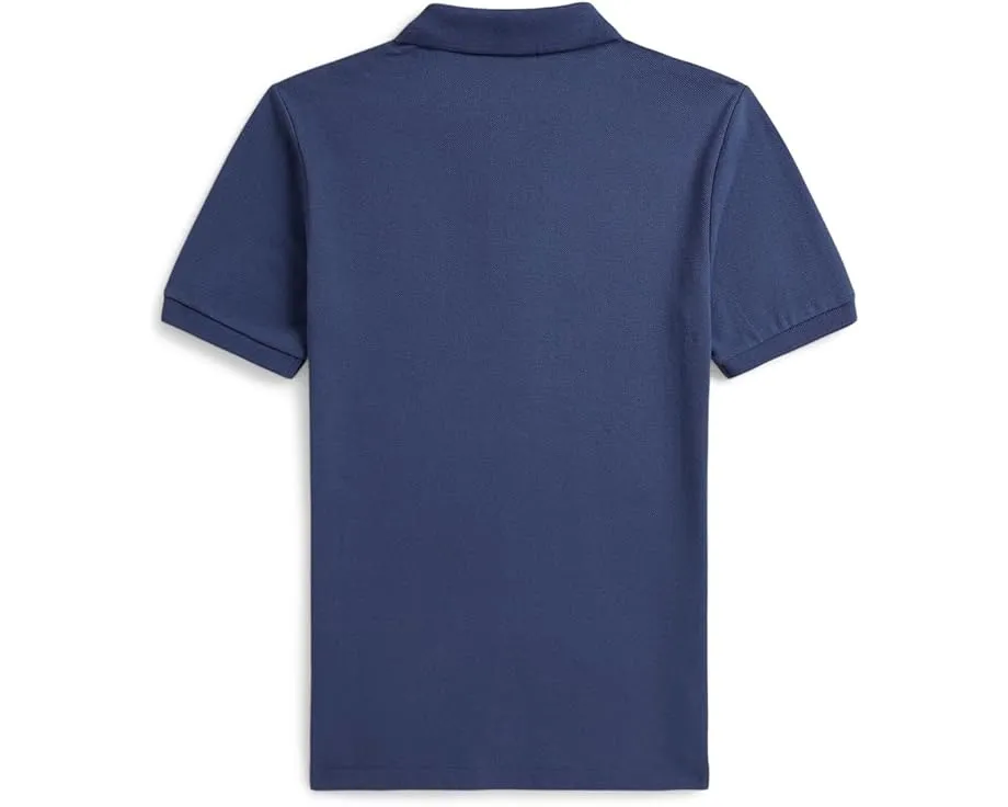 Хлопковая сетчатая поло с мишкой Polo Ralph Lauren (для старших детей)