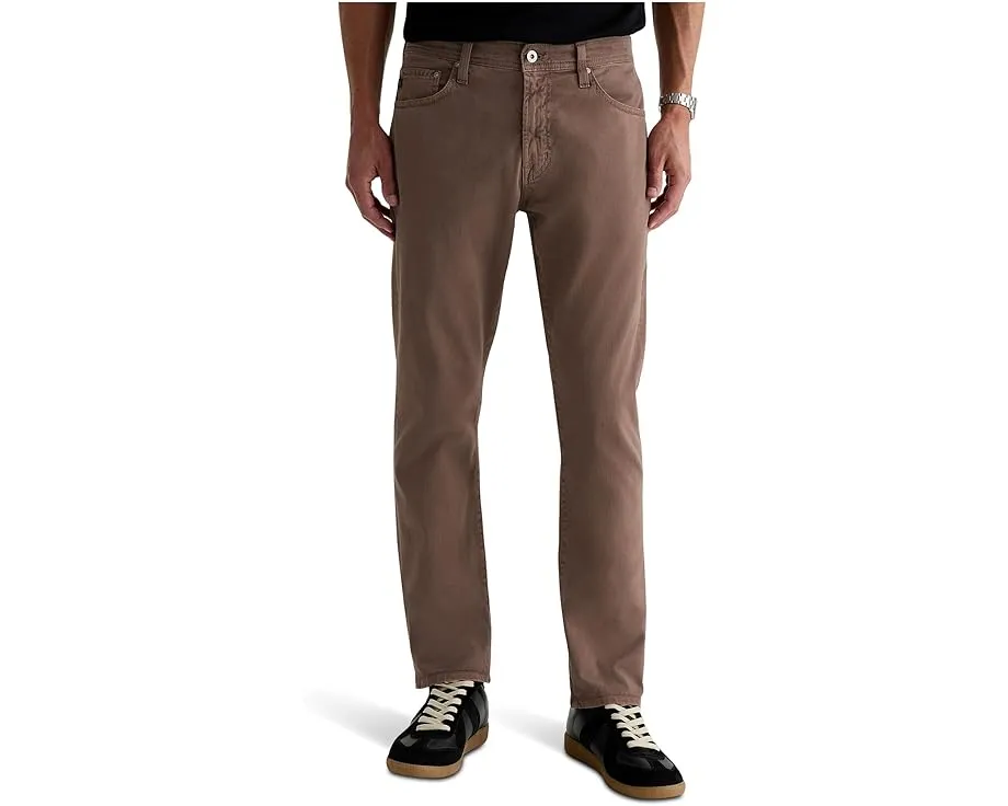 Брюки AG Jeans Everett Slim Straight с зауженным силуэтом из денима с эластаном