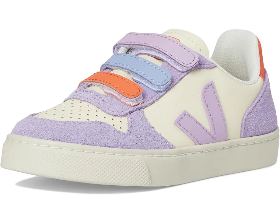 VEJA Kids Детские кроссовки Small V-10 из мягкой замши на липучках