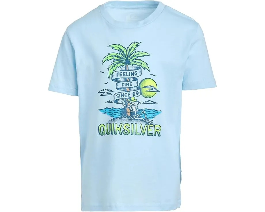 Футболка с коротким рукавом Skeleton Chillin с принтом для детей Quiksilver Kids