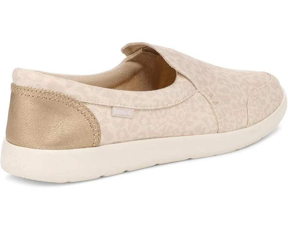 Обувь Sanuk Hangout Lite Glam с леопардовым принтом и подошвой из сахарного тростника