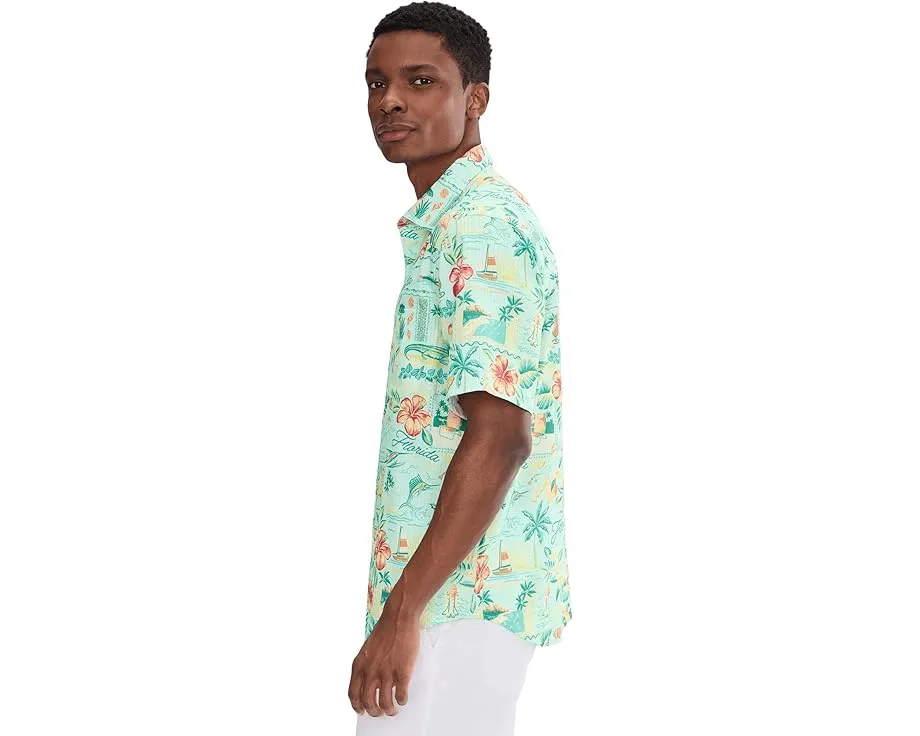Рубашка Tommy Bahama Bahama Coast Florida Fun с перфорацией и цветочным принтом