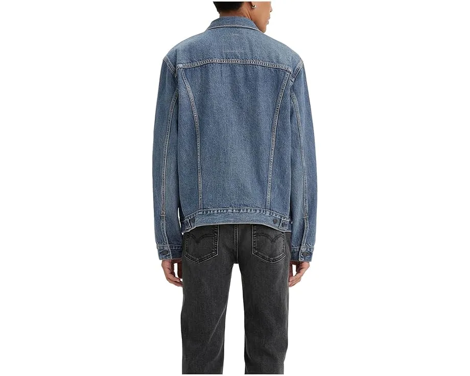 Джинсовая куртка премиум-класса Levi's® Premium с накладными карманами и прямой линией низа