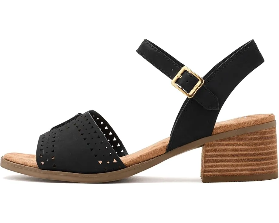 Сандалии TOMS Eloise на каблуке с квадратным носком и стопкой кожи