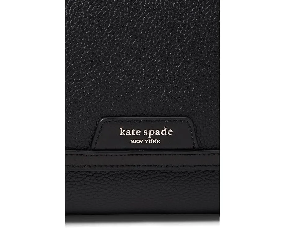 Сумка через плечо Hudson из шагреневой кожи Kate Spade New York с клапаном