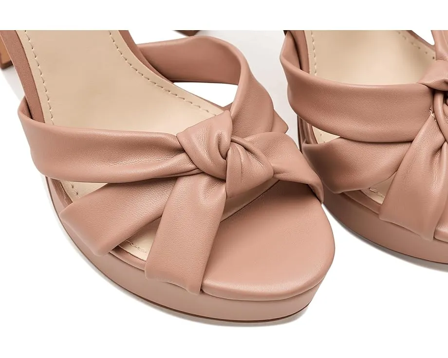 Вечерние сандалии Nine West Windee на высоком тонком каблуке с узлом и регулируемой лямкой