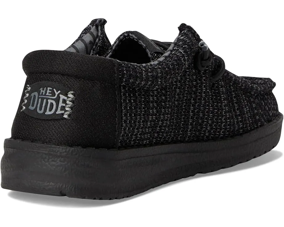 Детские слипоны Hey Dude Wally Stretch Sox с эластичными шнурками