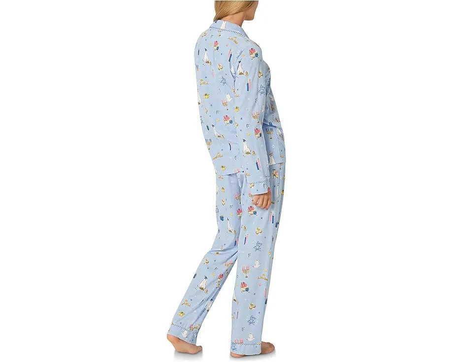 Комплект пижамы Bedhead PJs Classic с длинными рукавами из хлопкового трикотажа