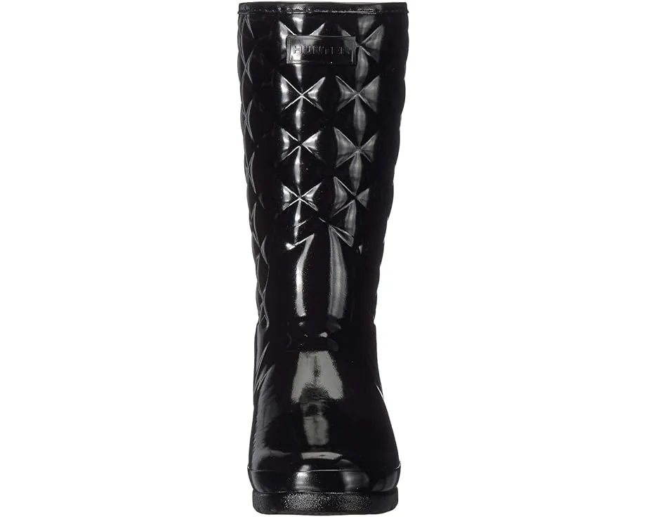 Резиновые сапоги Hunter Refined Gloss Quilt Short с глянцевым покрытием и стежкой