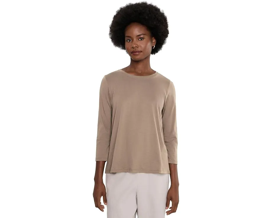 Футболка с круглым вырезом Organic Pima Cotton Jersey от Eileen Fisher