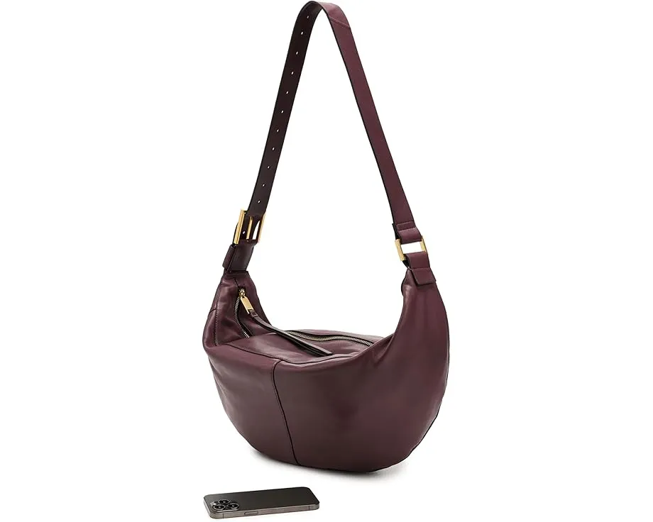 Сумка через плечо AllSaints Luna из мягкой кожи с молнией сверху