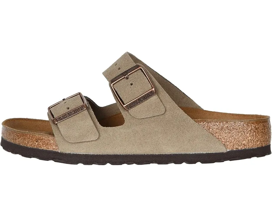 Сандалии Birkenstock Arizona из замши с пробковой стелькой