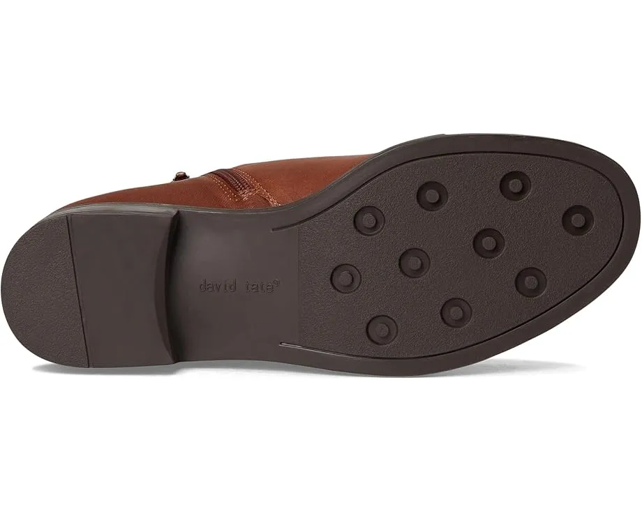 Ботинки Clone из зернистой кожи с боковой молнией и съемной стелькой David Tate