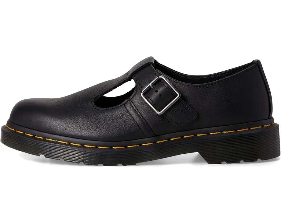 Ботинки Dr. Martens Polley T Bar с пряжкой и круглым носком на платформе