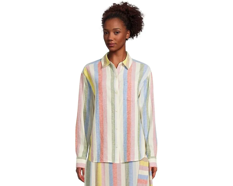 Рубашка Pendleton в полоску с длинным рукавом и накладным карманом