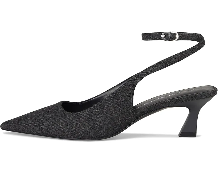 Stuart Weitzman Туфли Vinnie 50 на тонком каблуке с ремешком на щиколотке