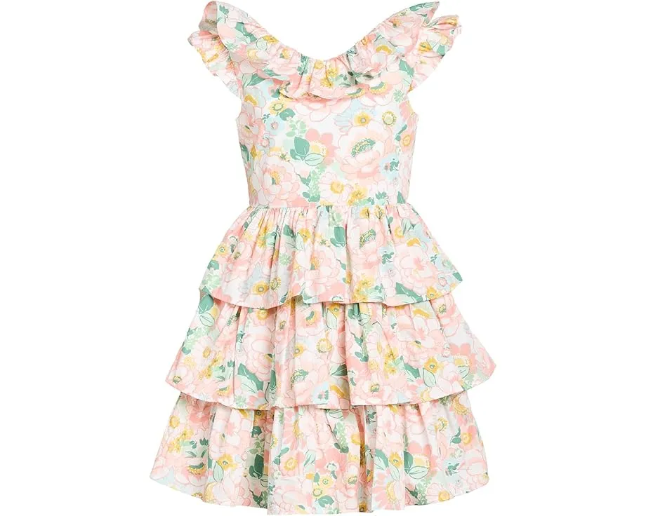 Ярусное платье с цветочным принтом для девочек от Janie and Jack